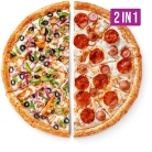 Half & Half pizza